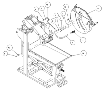 Section 03 Diagram and Parts List for MK-5010S 166929 MK Diamond Concrete Saw